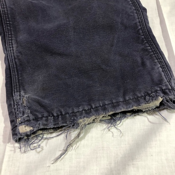 Carhartt Canvas Duck Flannel Blanket Lined Distressed Grunge Workwear 36 - Picture 4 of 12